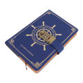 Diary With Combination Lock 100 Sheets A5 Size Travel Journal Notebook Blue. 