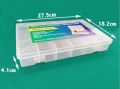 Plastic 18-Cavities Heavy-duty Multi-Compartment Jewellery Box (Large) - [M-18]. 
