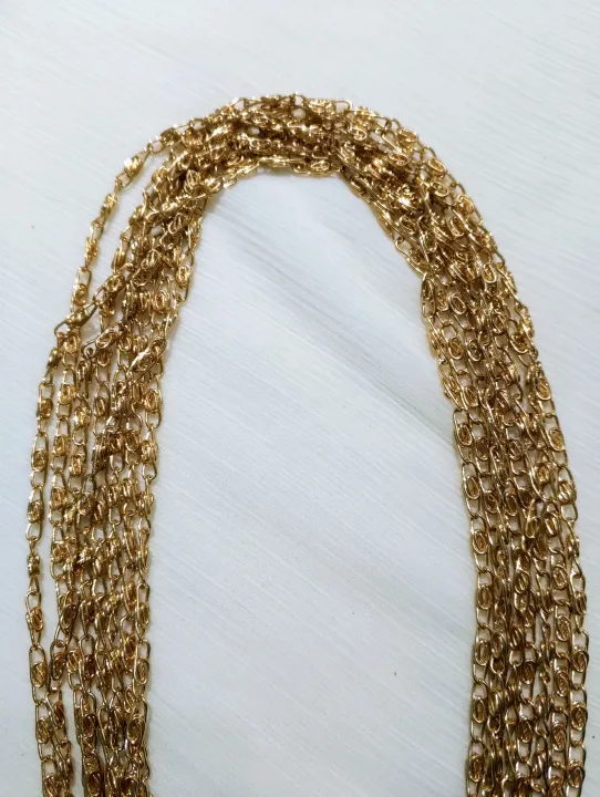 115%20cm%20/45%20Inches%20Chain%20for%20Crafting,%20Handmade%20Jewelry%20Making,%20DIY%20%7C%20KC%20Gold-Plated%20Swirl%20Link%20%7C%20Purse%20Clutches%20Cross%20Body%20Bags%20Chain%20-%20Image%205