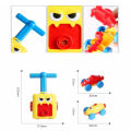 Inertial Power Balloon Car Inflatable Balloon Pump Hand Push Mini Plastic Inflator Air Pump Power Science Experiment Toy. 