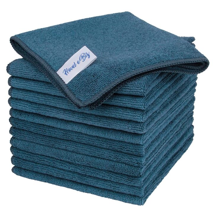 HOVEL E BIZ - Pack of 2 Micro Fiber Cleaning Dusting Cloth for Home - Microfiber Cleaning Cloth Double Side Yellow and Gray, Microfiber Cleaning Towel Car Cleaning Cloth Dish Washing Cloth Polishing Cloth.