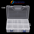 F-240 12 Cell Adjustable Double Layer Storage Box Tool Box for jewelry and Electronic Components Tool Box. 