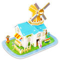 Kids 3D Stereo Puzzle Cartoon House Castle Building Model DIY Handmade Early Learning Educational Toys Gift for Children. 