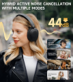 Edifier W800BT Pro Hybrid Active Noise Cancelling Headphones - Hi-Res Audio - AI Call Noise Cancellation - 45H Playtime - Fast Charging - Foldable - Wireless Over-Ear Bluetooth 5.4 Headphones - Black. 