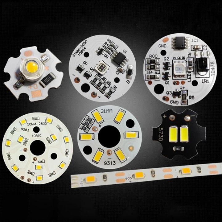 5PCS New 3W 5W 10W LED Source Chip White/Warm White Round Light ...