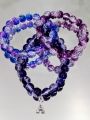Glass Crackle Beads Stretch Bracelet – Stylish & Comfortable – For Girls & Women. 