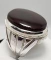 Shefat al Abad Mens Yemeni Aqeeq Ring. 
