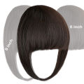 Thick Hair Bangs Straight Neat Fringes Clip In Hair Extensions Synthetic Thin Air Bangs Heat Resistant Fiber Blunt Bangs. 