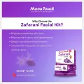 Moon Touch Zafarani Facial Kit | Saffron Facial for Skin Brightening, Dark Spot Removal & Anti-Aging | Professional Salon Facial Treatment | Moon Touch Zafarani Facial 50 gram (8 items). 