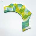 1 Pair Hand Swimming Fins Silicone Frog Flippers for Snorkeling Surfing en Cyan. 