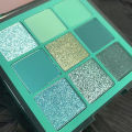 9 Colors Makeup Green Eyeshadow Pallete Blue Eyeshadow Palette Shimmer Glitter Matte Shades Neon Shiny Eye Shadow Eye Pigments. 