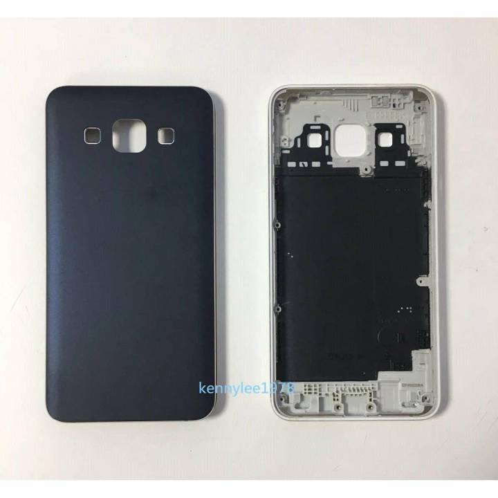 Samsung%20A7%202015%20Metal%20Housing%20Full%20Body%20Casing%20Replacement%20Parts%20Case%20(Back%20Frame)%20-%20Black%20-%20Image%202
