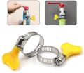 Pack of 3 , Pack of 6 ,  Pack of 10 , Adjustable Hose Pipe Clamp 3/4 Inches 19 mm Jubilee Clamp for Garden and Home General Hose application. 