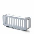 Plastic Bathroom Shelf Storage Box Organizer Basket with Wall Mounted Suction Cup. 