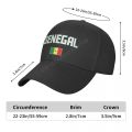 【LuckyBabyFans Store】Baseball Cap Senegal Flag Wild Sun Adjustable Caps Men Women Print. 