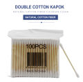 PACK OF 20 - 100Pcs (total 2000 sticks) Cotton Swab Cosmetic Cleansing Soft Buds Wooden Stick Double Head Cotton Bamboo Stick Buds Ear Cleanser Makeup Removing Cosmetic Tools. 
