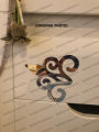 Acrylic Sticker Diamond Shape Self Adhesive Golden Silver. 