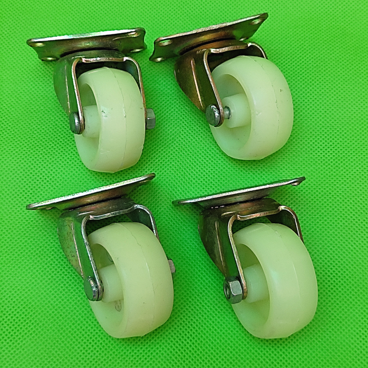 4Pcs%20Universal%20Caster%20Wheels%202"%20Furniture%20Wheel%20Castor%20White%20PP%20Nylon%20Dual%20Roller%20Wheel%20For%20Platform%20Trolley%20Chair%20-%20Image%203