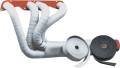 Bike Exhaust Silencer Wrap Heat for Motorcycle Universal (2 Meters) For CG125, GS150, YBR125 -White. 