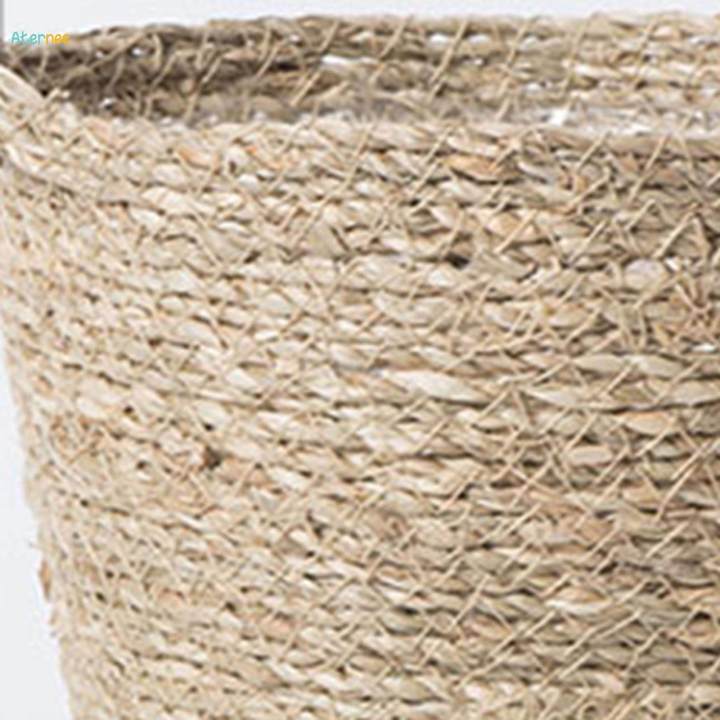 Woven%20Planter%20Basket%20Seagrass%20Plant%20Basket%20with%20Liner%20Lawn%20Flower%20Pot%20Cover%2015cmx20cmx11cm%20-%20Image%208