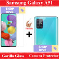 Samsung Galaxy A51 Unbreakable Gorilla Glass Premium High Quality Tempered Glass Screen Protector + Back Camera 9H Gorilla Flexible Protector For Samsung Galaxy A51. 