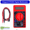 TITAN & Local DT830D Red & Yellow Digital Multimeter Counts AC/DC Volt Amp Ohm Diode hFE Continuity Tester DT-830D Yellow and Red  (Battery and Test Leads Included) by electria. 