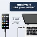 Type C to USB Converter Adapter 2.0 OTG Connector Mini Adapter - USB C Female to USB Male Convertor - Universal Compatibility With All Type C ports. 