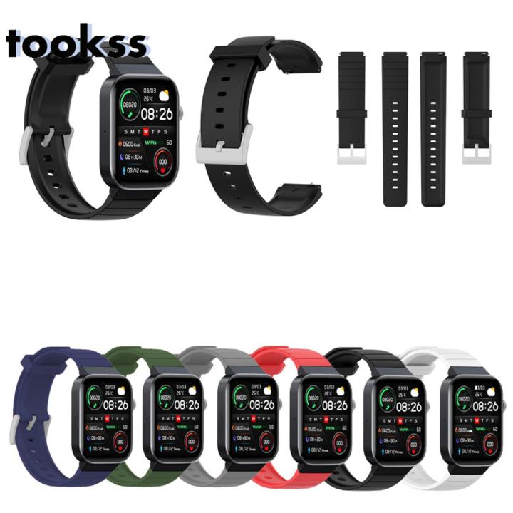 Tookss Replacement Watch Band Soft Silicone Strap Sports Bracelet Wristband Compatible For Mibro T1 Smart Watch