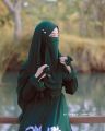 EMERALD GREEN NIQAB SUPER BREATHABLE & COMFY. 