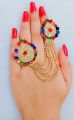 Artifical Double Finger Ring Bahubali O Style New Look With Jadao Nagina Long Lasting Polish For Beautyfull Girls. Artical 001. 