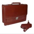 Classy PU Leather Laptop Bag Brown and Black Attache Case Men Leather Briefcase with Safe Lock for Office File Bag For Men. 