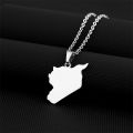 Unisex Syria Country Map Flag Pendant Necklace Gold Silver Color Chain Choker Syria Outline Necklace Christmas Party Jewelry. 