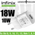 18W Infinix Original Fast Charger XCharge for Note 8, 9, 10, 11, Xiaomi, Samsung, and More. 