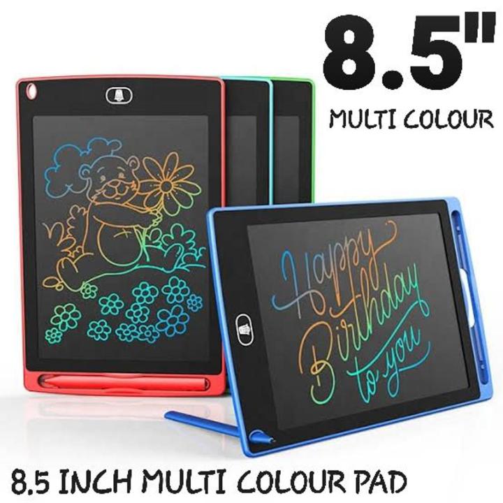 Original Imported LCD Writing Tablet and drawing tablet with multicolor writing Electronic Slate E-writer Digital Memo Pad Erasable Writing Board Learning Toys And Gadgets For Educational And Daily Life Routine Notebook Purpose for kids - 8.5 Inch