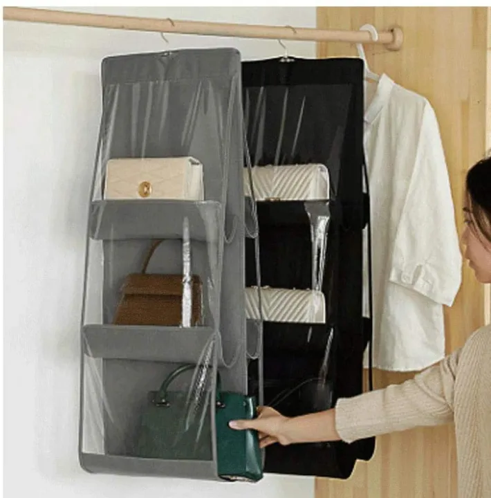 Hanging%20Storage%20Bags%20%E2%80%93%206%20Pocket%20Transparent%20Hanging%20Wardrobe%20Organizer%20with%20Clear%20Pouch%20Hangers%20%7C%20Closet%20Storage%20Hanger%20for%20Clothes,%20Socks,%20Toys,%20Accessories%20%7C%20Foldable%20Over-the-Rod%20Multi-Layer%20Organizer%20Bag%20-%20Image%202