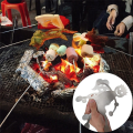 Roasting Stick,Stainless Steel Hot Dog Sticks for Campfire, Funny Fire Pit Tools for Camping,Novelty Barbecue Tools. 