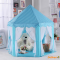 Princess Tent Large Playhouse Kids Castle Play camp Toy for Children Indoor and Outdoor Games, 55'' x 53'' (DxH) (Lights not Included). 