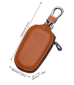 Car Key Holder Case Men's Key Bag PU Leather Universal Keychain Wallet Pouch. 