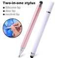 2 In 1 Stylus Pen For Cellphone Tablet Capacitive Touch Pencil For Smart Phone Layor| 2 in 1 Universal Stylus Pen for Tablet Mobile Phone Pad Screen Podazz Double-headed Silicone Disc Drawing Tablet Phone Capacitor Pen. 