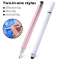 2 In 1 Stylus Pen For Cellphone Tablet Capacitive Touch Pencil For Smart Phone Layor| 2 in 1 Universal Stylus Pen for Tablet Mobile Phone Pad Screen Podazz Double-headed Silicone Disc Drawing Tablet Phone Capacitor Pen. 