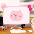 Pink Computer Monitor Cover Monitor Dust Cover Computer Decorative Dust Cover Suitable for 28-32 Inch Display Durable Easy to Use. 
