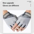 Half Finger Sport Gloves ANTI-UV Men Women Summer Ice Silk Fitness Gloves MTB Bike Gloves Silicone Anti-shock Men Women. 