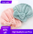Best Quality Dry Bath Hair Drying Cap Towel Head Wrap Hat Super Absorbent Shower Cap For Women And For Girls, Hair Wrap Towel, Hair Dry Turban Towel Wraps Solid Color Dry Hair Cap Unisex Soft Bath Head Wraps microfiber towel for Women Quick Drying Towel. 