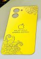 Infinix Smart 8 Trending Back Golden Glass Sheet With Camera Border For Excellent looking Full Shine like Mirror. 