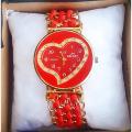 Heart Shape Bracelet Watch For Girls | New Arrival Heart Shape Dial Watch For Girls. 