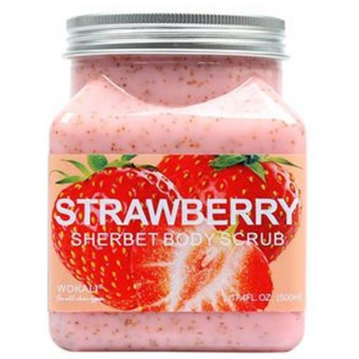 Wokali Sherbet Body Scrub - Strawberry Flavour (ORIGINAL)
