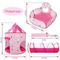 Kids Pop Up Play Tunnel Tent House, Game Play Children's Crawl Tunnel(Tunnel 3 pcs). 