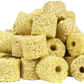 Aquarium Filter Media Yellow Ceramic Rings (100 Grams) Bio Porous Filter Biological Natural Nitrifying Bacteria Material Best Filtration Media For Fish Tank. 