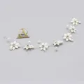 Wedding Tiara Hair Accessories Clips Romantic Crystal Pearl Flower Hair Comb Rhinestone Decorate Birde Hair Pins Jewelry S6339. 