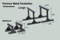 Heavy-Duty Metal Parallettes for Calisthenics & Strength Training –Push Ups Stands -- Push-Up Bars for Dips, Handstands, L-Sits & Home Workouts | Non-Slip Base | Perfect for Gym & Fitness Enthusiasts". 
